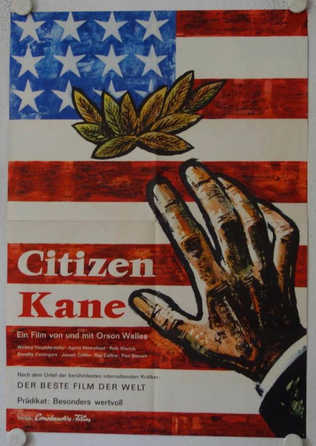 Citizen Kane originales deutsches Filmplakat